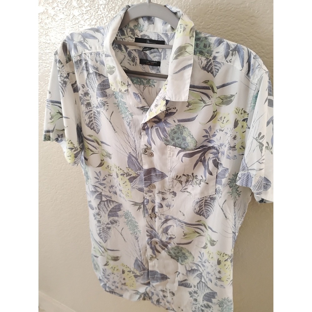 ▪️Marc Anthony Luxury Fabric Slim Tropical Shirt Cabincore Y2K Retro skater